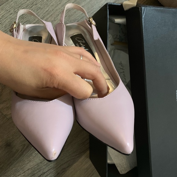 Lavender string back heels - Picture 4 of 8